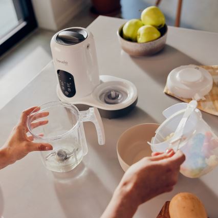 Lionelo - Cuisinière à vapeur 5en1 BABYMENU 110W/230V blanc/gris