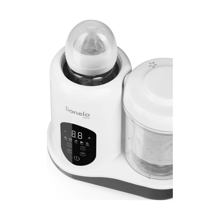 Lionelo - Cuisinière à vapeur 5en1 BABYMENU 110W/230V blanc/gris