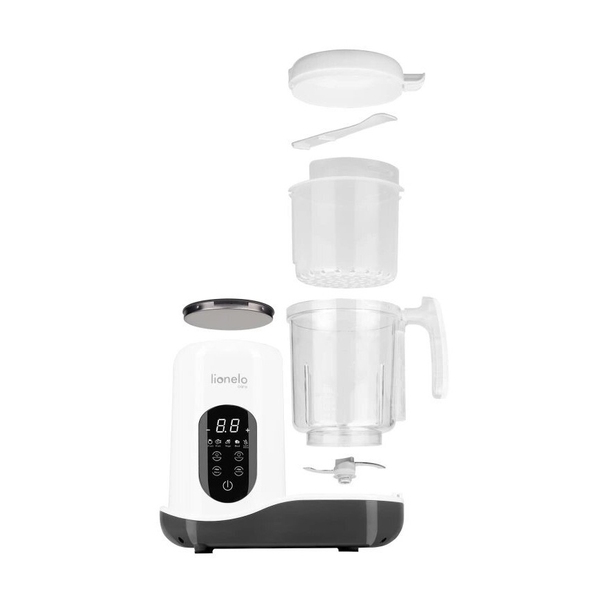Lionelo - Cuisinière à vapeur 5en1 BABYMENU 110W/230V blanc/gris