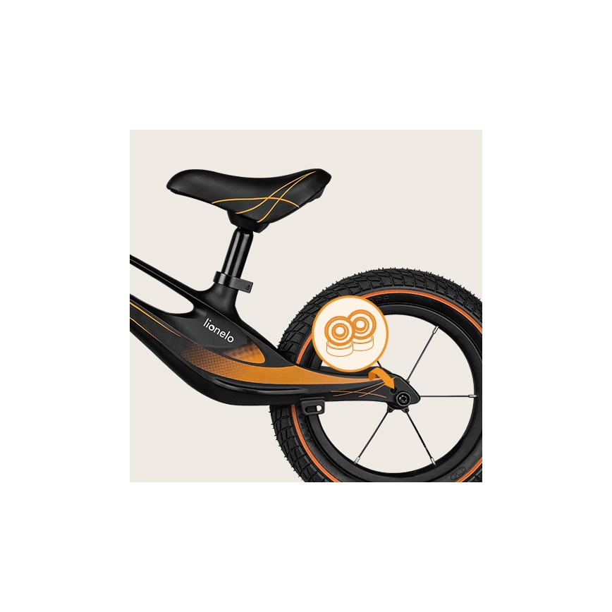 Lionelo - Draisienne BART AIR noir/orange