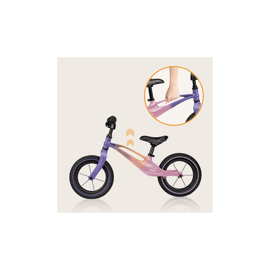 Lionelo - Draisienne BART AIR violet/rose