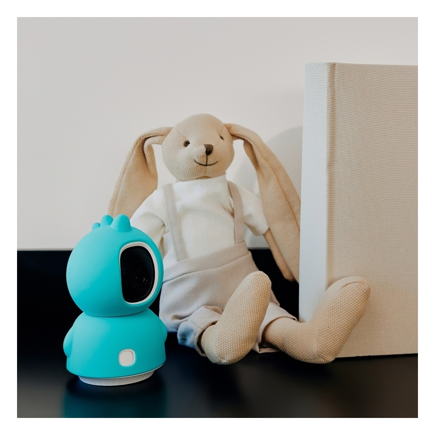 Lionelo - Écoute-bébé intelligent BABYLINE VIEW Wi-Fi 5V Blanc
