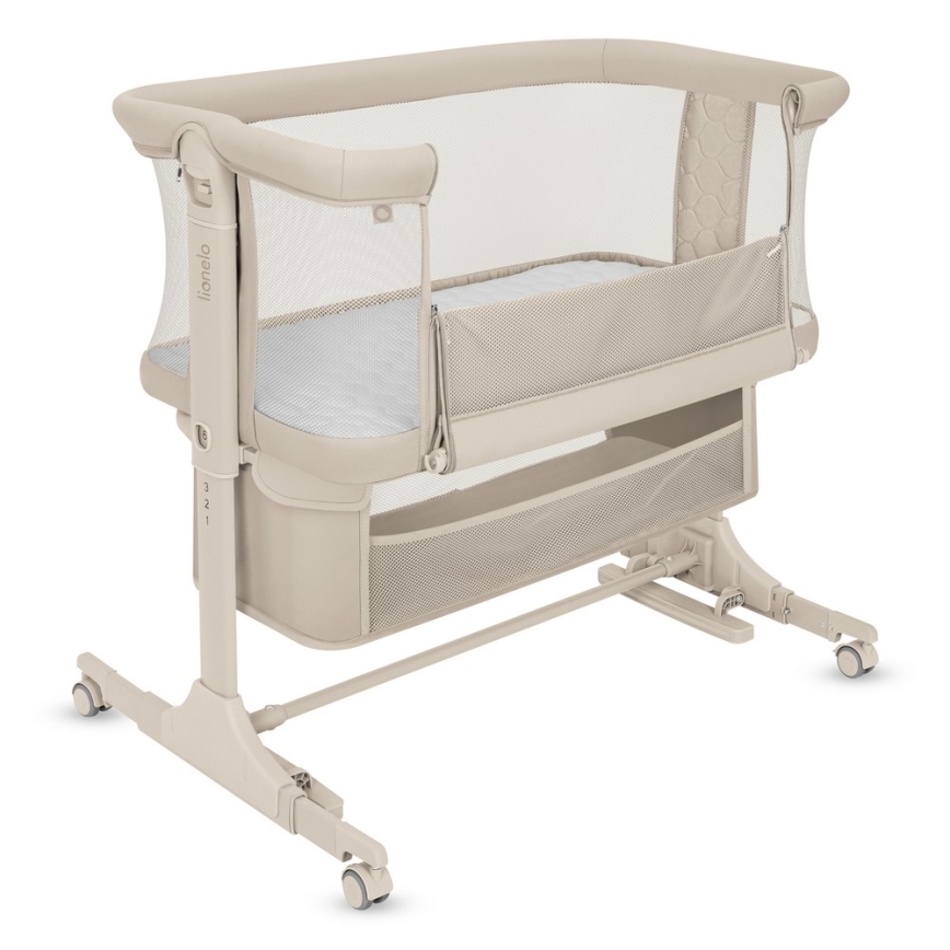 Lionelo - Lit bébé 3 en 1 JODIE Beige crème