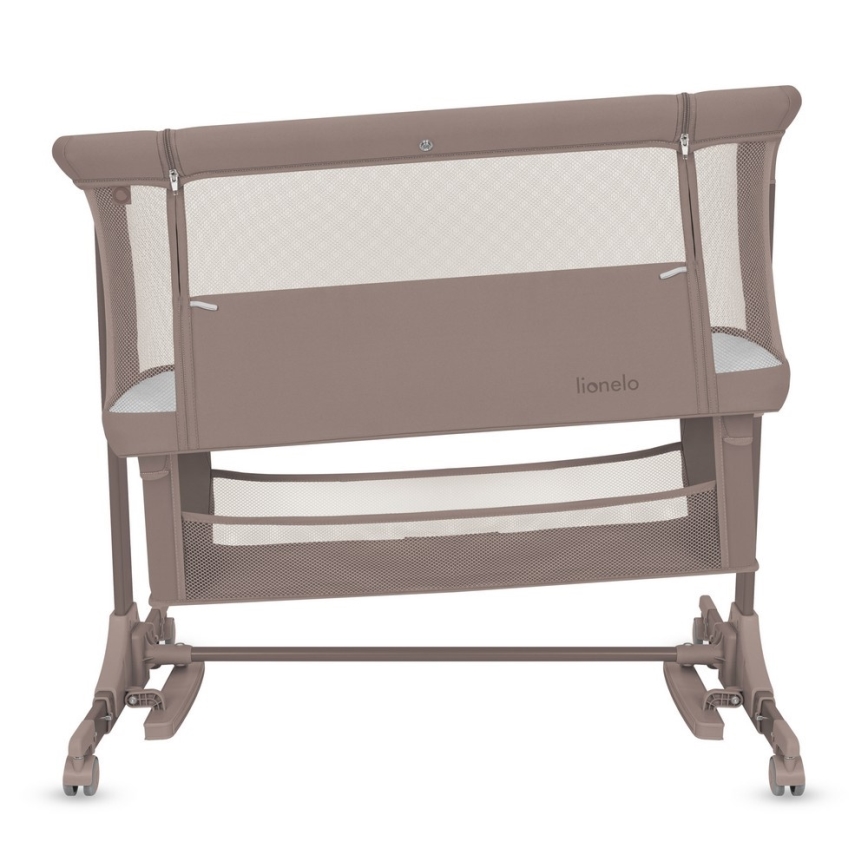 Lionelo - Lit bébé 3 en 1 JODIE Beige Taupe