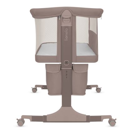 Lionelo - Lit bébé 3 en 1 JODIE Beige Taupe