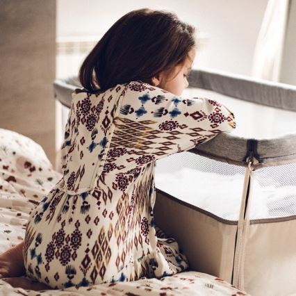 Lionelo - Lit bébé 3 en 1 LEONIE gris/beige