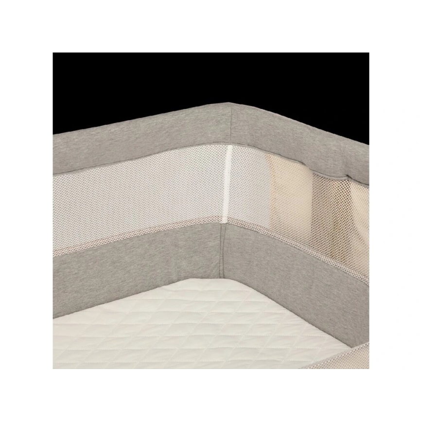 Lionelo - Lit bébé 3 en 1 LEONIE gris/beige