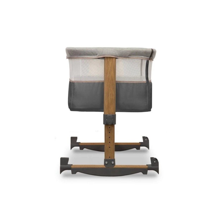 Lionelo - Lit bébé 3-en-1 LEONIE gris/noir