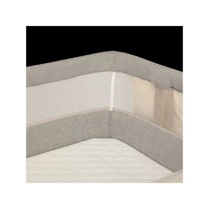 Lionelo - Lit bébé 3-en-1 LEONIE gris/noir