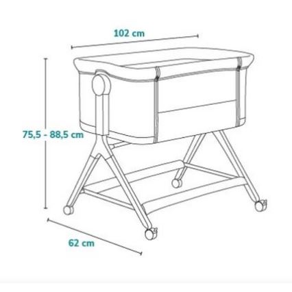 Lionelo - Lit bébé 3 en 1 LEONIE PLUS beige
