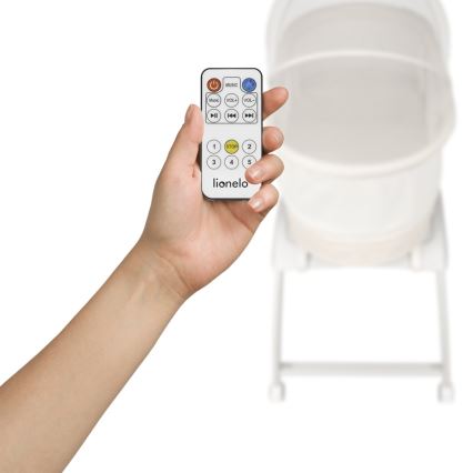 Lionelo - Lit bébé CORAL White avec pèse-bébé intégré