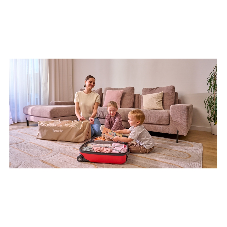 Lionelo - Lit de voyage 3 en 1 ELLEN Beige Sand