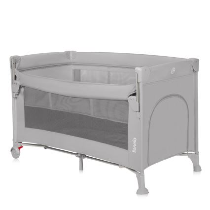 Lionelo - Lit de voyage 3 en 1 ELLEN Grey Concrete