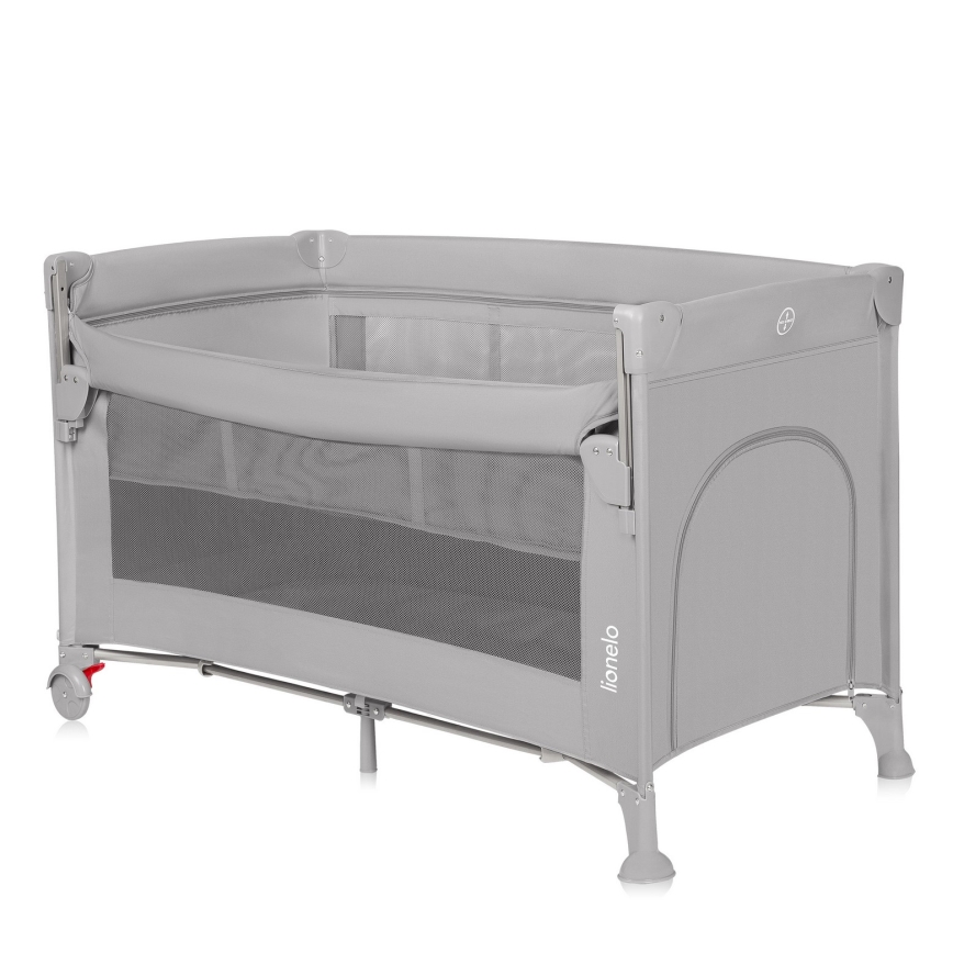 Lionelo - Lit de voyage 3 en 1 ELLEN Grey Concrete