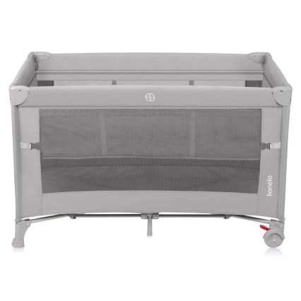 Lionelo - Lit de voyage 3 en 1 ELLEN Grey Concrete