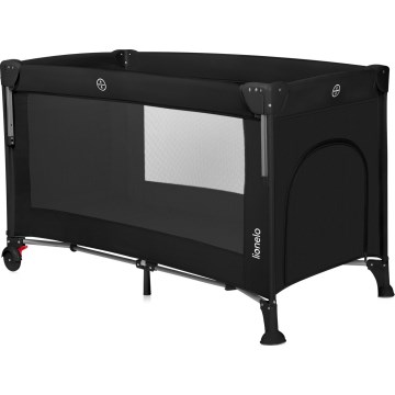 Lionelo - Lit de voyage 3 en 1 ELLEN Noir Carbone