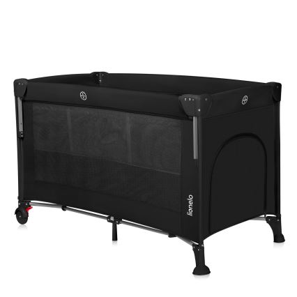 Lionelo - Lit de voyage 3 en 1 ELLEN Noir Carbone