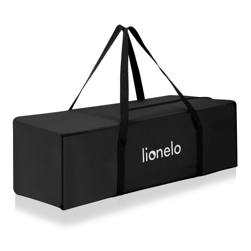 Lionelo - Lit de voyage 3 en 1 ELLEN Noir Carbone
