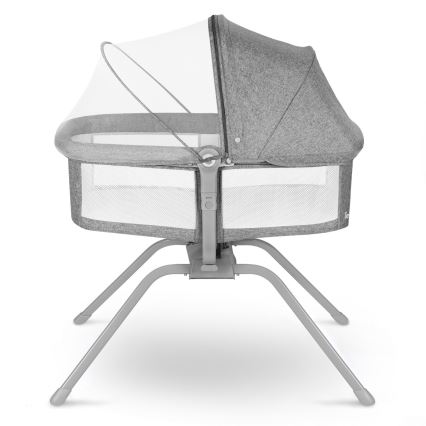 Lionelo - Lit de voyage 3 en 1 MALIN Grey Stone