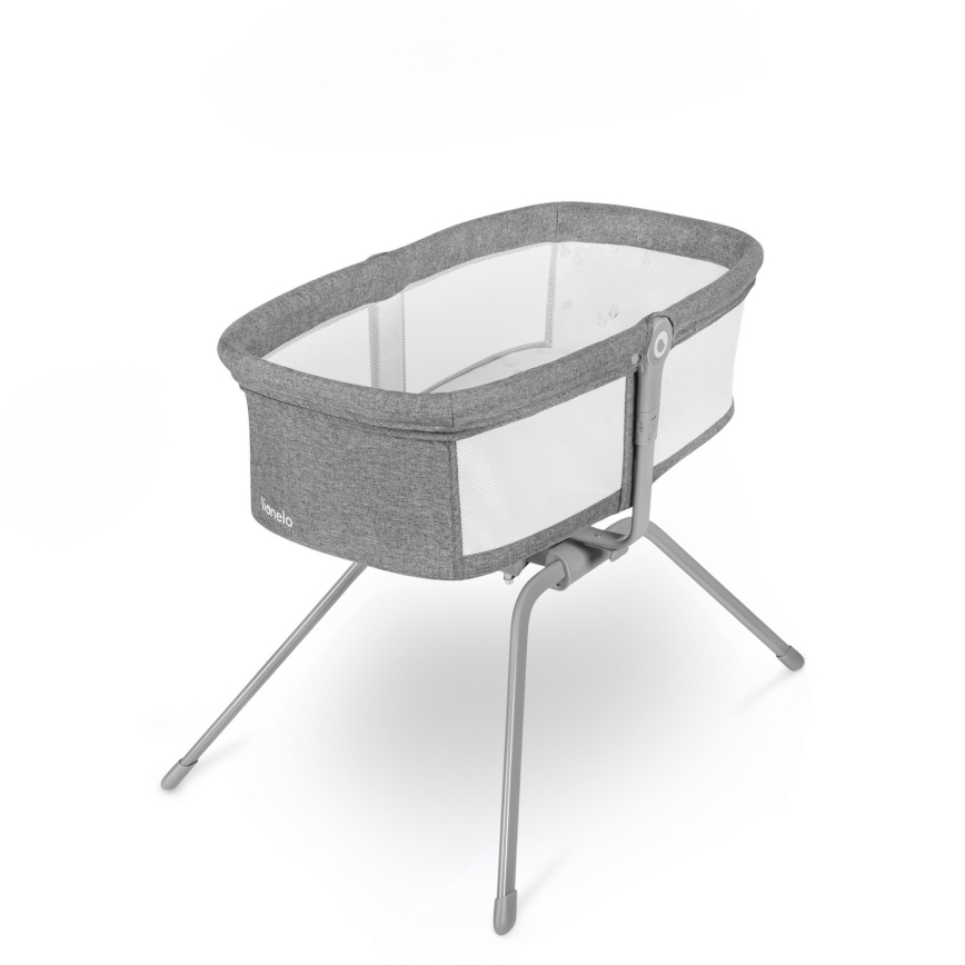 Lionelo - Lit de voyage 3 en 1 MALIN Grey Stone