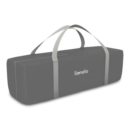 Lionelo - Lit de voyage FLOWER Gris Scandi
