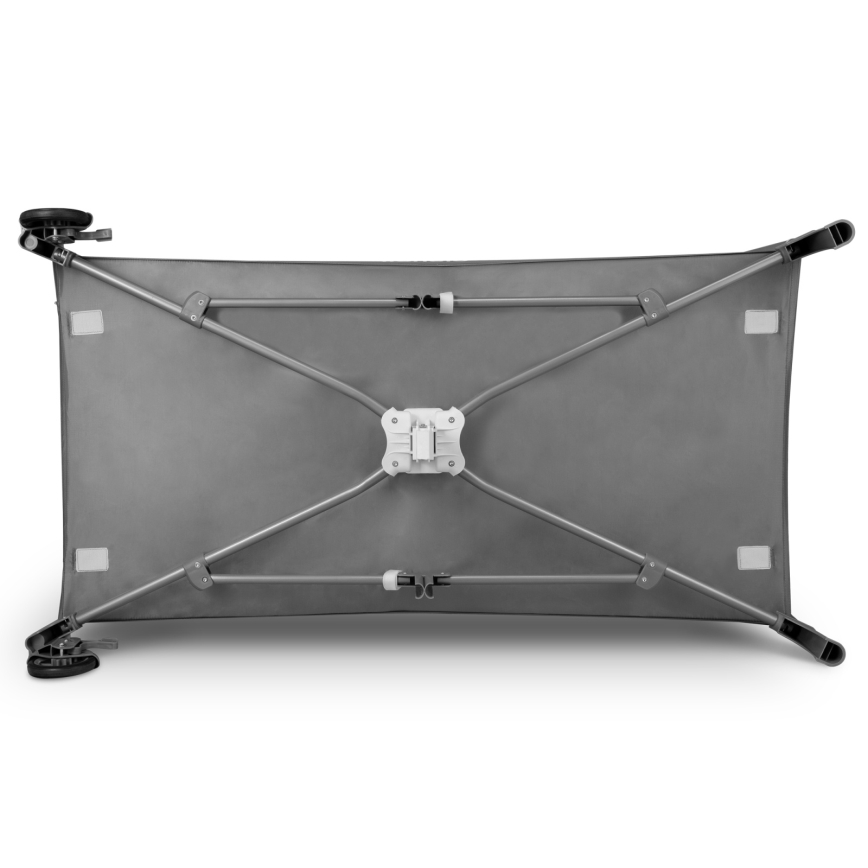 Lionelo - Lit de voyage FLOWER Gris scandinave