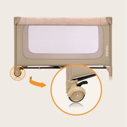 Lionelo - Lit de voyage JASMIN EASY FOLD Beige