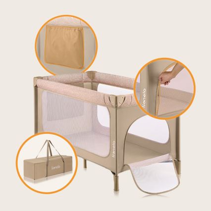 Lionelo - Lit de voyage JASMIN EASY FOLD Beige