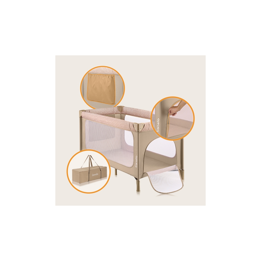 Lionelo - Lit de voyage JASMIN EASY FOLD Beige