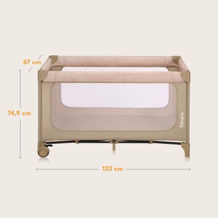 Lionelo - Lit de voyage JASMIN EASY FOLD Beige