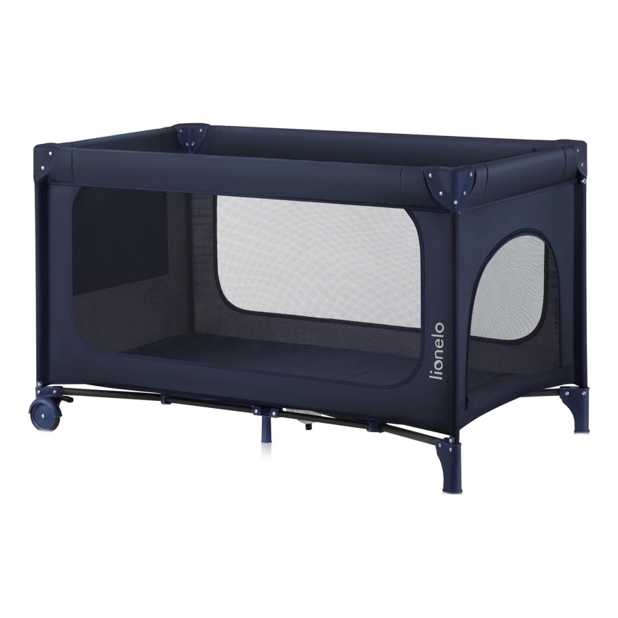 Lionelo - Lit de voyage JASMIN EASY FOLD Bleu Marine