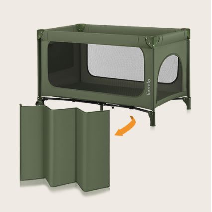 Lionelo - Lit de voyage JASMIN EASY FOLD Vert olive