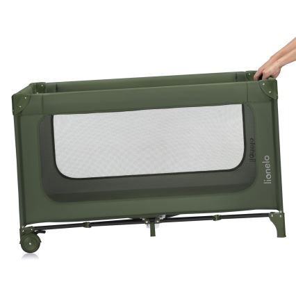 Lionelo - Lit de voyage JASMIN EASY FOLD Vert olive