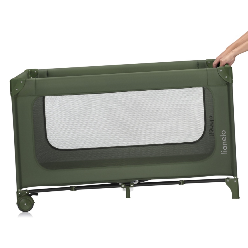 Lionelo - Lit de voyage JASMIN EASY FOLD Vert olive