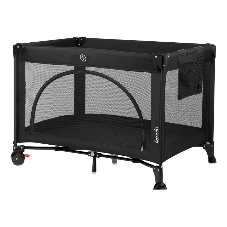 Lionelo - Lit de voyage LAURA Black Carbon