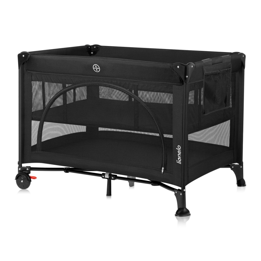 Lionelo - Lit de voyage LAURA Black Carbon