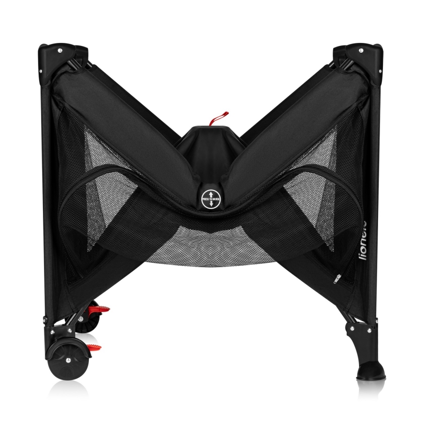 Lionelo - Lit de voyage LAURA Black Carbon