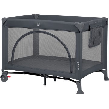 Lionelo - Lit de voyage LAURA Grey Concrete