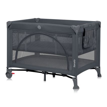 Lionelo - Lit de voyage LAURA Grey Concrete