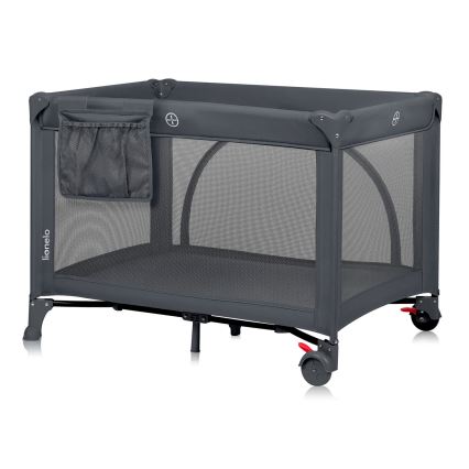 Lionelo - Lit de voyage LAURA Grey Concrete