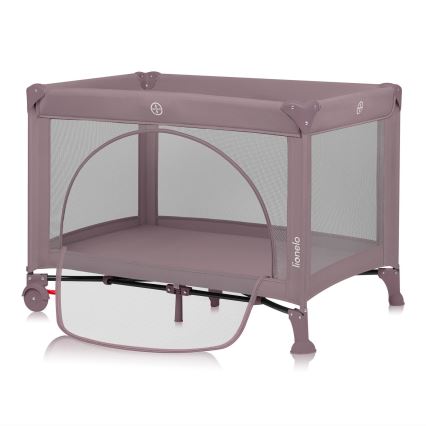 Lionelo - Lit de voyage LAURA Pink Nude