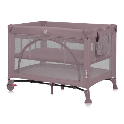 Lionelo - Lit de voyage LAURA Pink Nude