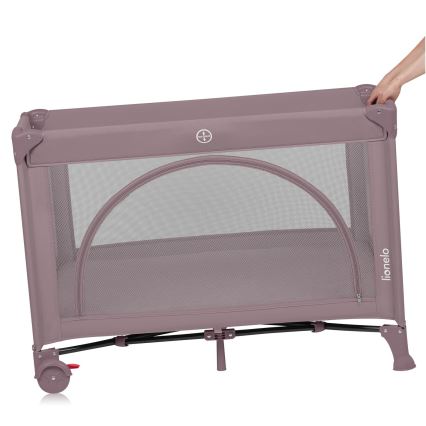 Lionelo - Lit de voyage LAURA Pink Nude