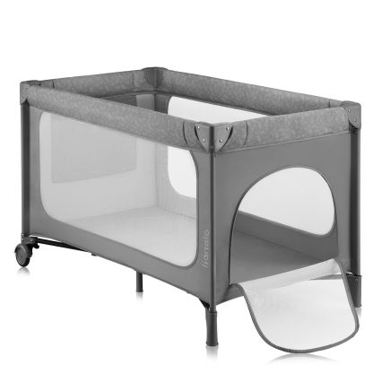 Lionelo - Lit de voyage pliant JASMIN EASY FOLD Gris Stone