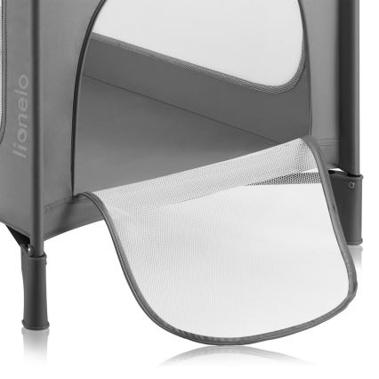 Lionelo - Lit de voyage pliant JASMIN EASY FOLD Gris Stone