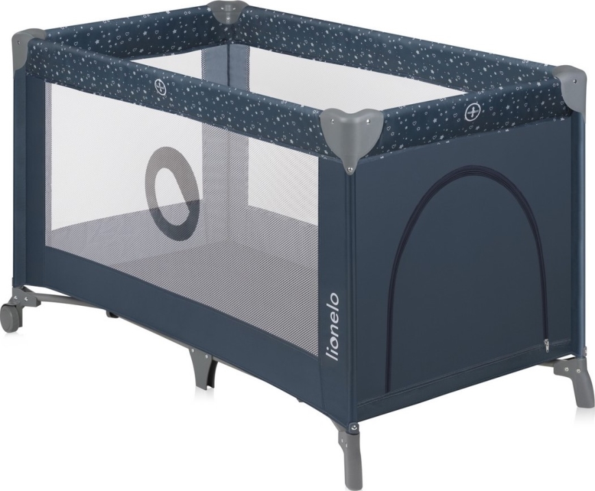 Lionelo - Lit de voyage STEFI Blue Grey