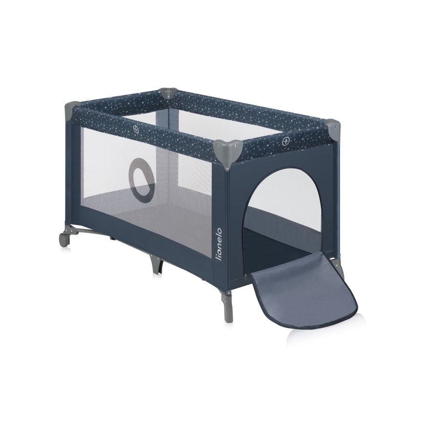 Lionelo - Lit de voyage STEFI Blue Grey