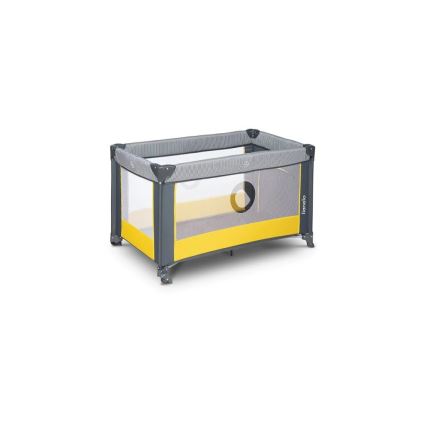 Lionelo - Lit de voyage STEFI gris/jaune