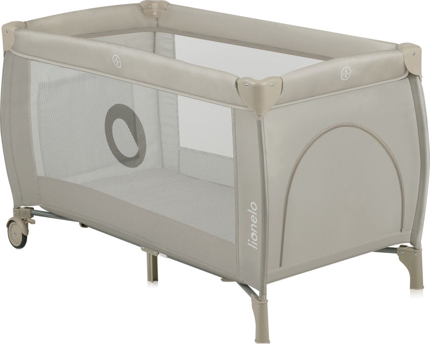 Lionelo - Lit de voyage STEFI PLUS Beige Cappuccino