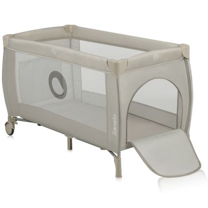 Lionelo - Lit de voyage STEFI PLUS Beige Cappuccino